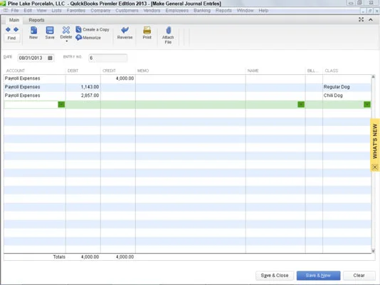 Tevékenységalapú költségszámítási osztályok a QuickBooks 2013-ban