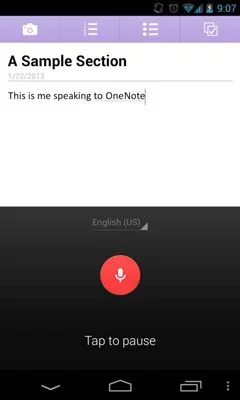 Како писати белешке у ОнеНоте 2013 на Андроиду