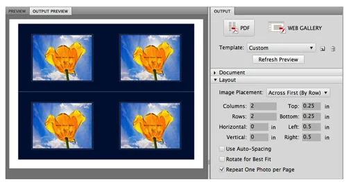Takarítson meg papírt képcsomagokkal az Adobe Output Manager segítségével