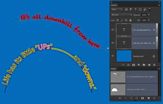 Forvrenge tekst i Photoshop CC
