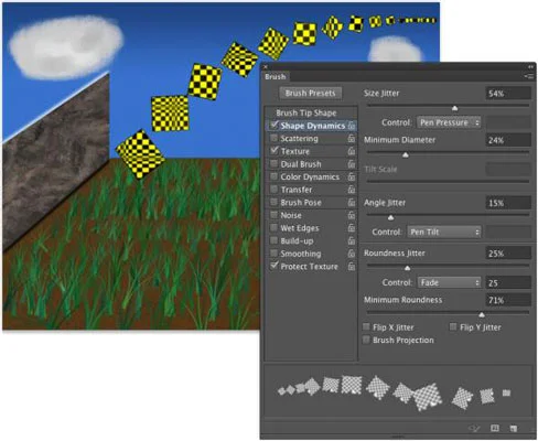 Alternativer for børstepanelet i Photoshop CC