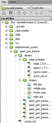 Slik bruker du Adobe Edge Animate-filer i Dreamweaver