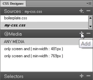 Hvordan lage tilpassede mediespørringer i Dreamweaver