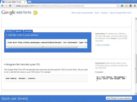 Slik bruker du egendefinerte skrifter fra Google Web Fonts-nettstedet i Dreamweaver