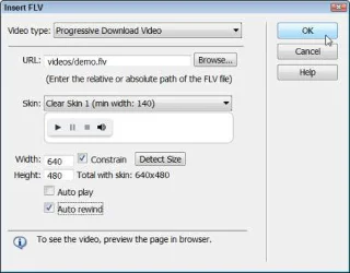 Hvordan legge til Flash-lyd- og videofiler i Dreamweaver