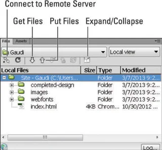 Hvordan publisere filer til en webserver med FTP i Dreamweaver