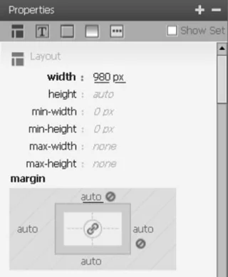 Slik sentrerer du et sideoppsett med CSS-marginer i Dreamweaver