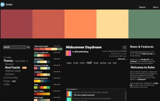 Adobe Illustrator CCs forbedrede Kuler-panel