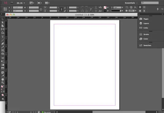 Besøk InDesign Workspace