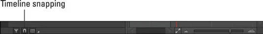 Detaljer om Edge Animate-tidslinjen og scenekontrollene