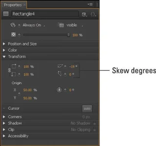 Hvordan skjeve elementer i Adobe Edge Animate