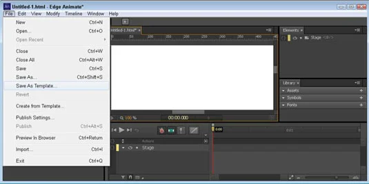 Hvordan jobbe med maler i Adobe Edge Animate