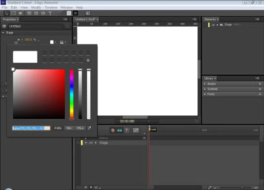 Hvordan endre størrelsen på Adobe Edge Animate Stage