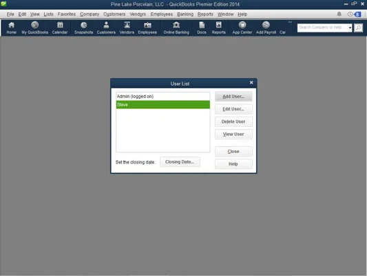 A felhasználói jogok megváltoztatása a QuickBooks Premier alkalmazásban