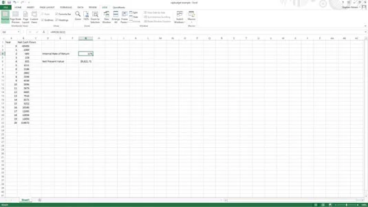 Hogyan lehet kiszámítani a megtérülés mértékét a QuickBooks 2014-ben