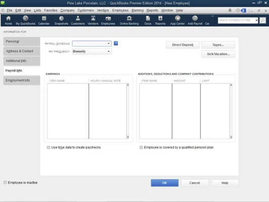 Alkalmazottak beállítása a QuickBooks továbbfejlesztett bérszámfejtési folyamatában