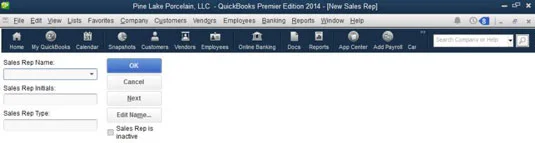 Állítsa be a profillistákat a QuickBooks 2014-ben