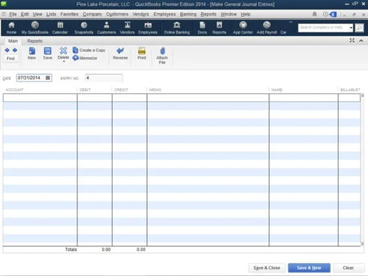 A QuickBooks 2014. évi naplóbejegyzéseinek visszafordítása és szerkesztése