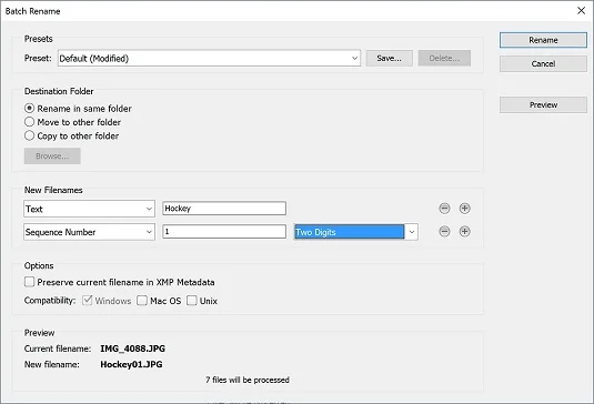 Automatiseringsverktøy i Adobe Bridge CC
