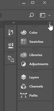 Navigere i Photoshop CC-arbeidsområdet