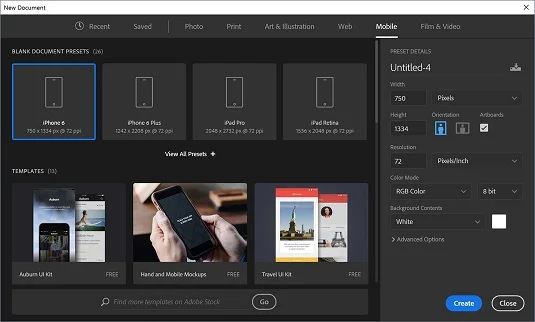Rajztáblák használata a Photoshop CC-ben
