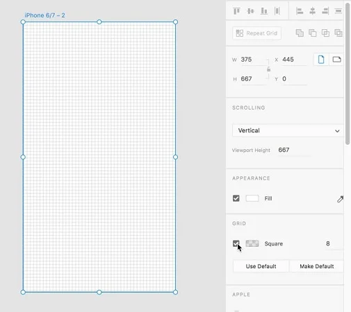 Justere og distribuere i Adobe XD