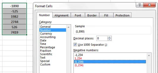 Excel jelentések: Egyedi számformázás