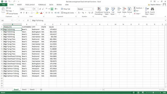 Jak vyčistit data pomocí textových funkcí v Excelu