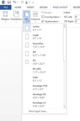 Ako nastaviť okraje, veľkosť a orientáciu strany v programe Word 2013