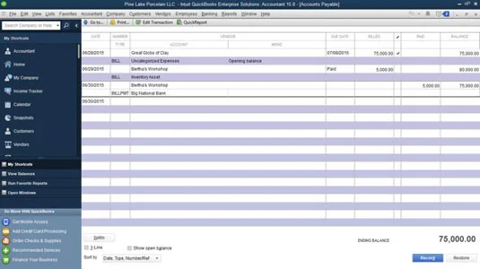 Hogyan fizesse ki számláit a QuickBooks 2015-ben