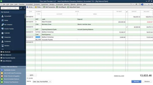 Hogyan fizesse ki számláit a QuickBooks 2015-ben