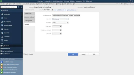 QuickBooks 2015 állás beállítása