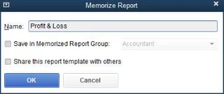 Hogyan kell dolgozni a QuickBooks jelentésablak gombjaival