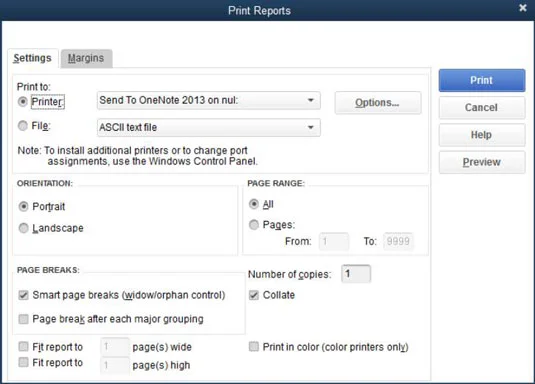 Hogyan kell dolgozni a QuickBooks jelentésablak gombjaival