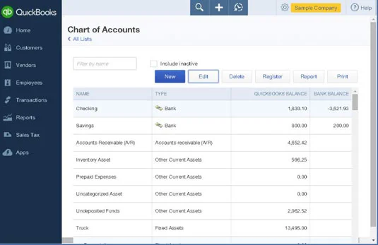 Tranzakciók kezelése a QuickBooks Online Regisztrációban