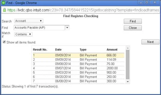 Tranzakciók kezelése a QuickBooks Online Regisztrációban