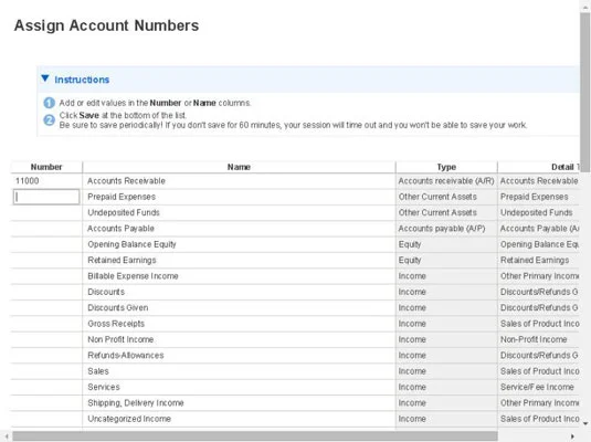 Как да актуализирате онлайн сметкоплана на QuickBooks