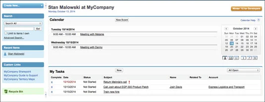 Bejelentkezés a Service Cloudba