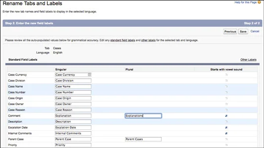 Case Records a Salesforce.com webhelyen