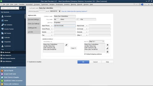 Hogyan vehet fel ügyfeleket az ügyféllistájára a QuickBooks 2016-ban