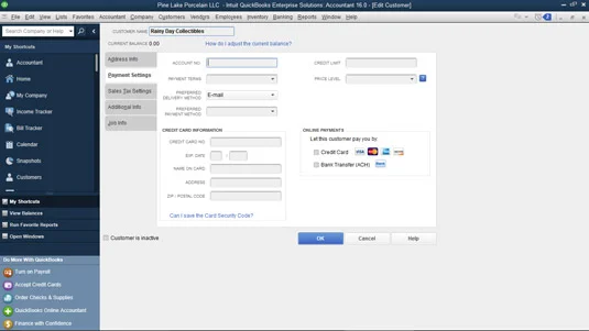 Kako dodati stranke na svoj seznam strank v QuickBooks 2016