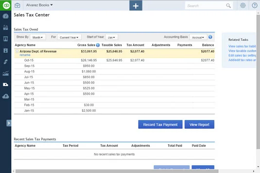 A forgalmi adó bejelentése és fizetése a QuickBooks Online segítségével
