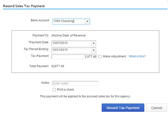 A forgalmi adó bejelentése és fizetése a QuickBooks Online segítségével