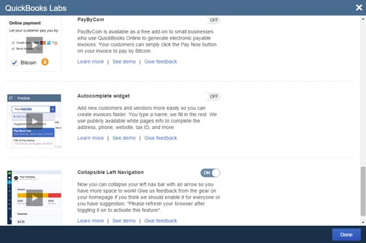 Как да работите с QuickBooks Labs