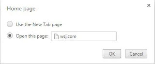 A Chrome kezdőlap beállítása
