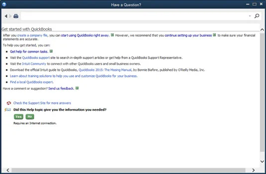 A QuickBooks súgófájl használata