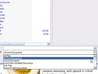 Како отворити документе у другим форматима у програму Ворд 2007