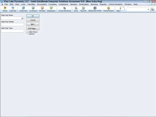 Állítsa be a profillistákat a QuickBooks 2012-ben