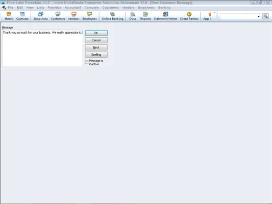 Állítsa be a profillistákat a QuickBooks 2012-ben