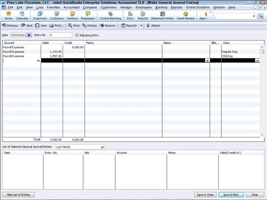 Tevékenységalapú költségszámítási osztályok a QuickBooks 2012-ben